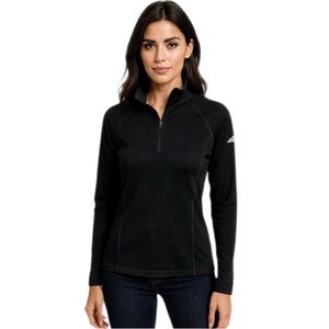 Eastern Mountain Sports Black 1/3 zip pullover, M